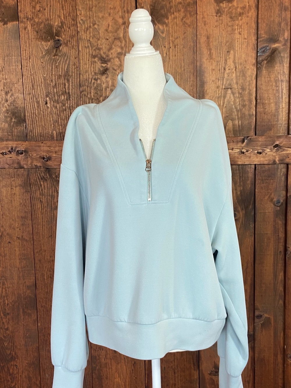 Varley Women’s Davidson doublesoft quarter zip Ether Blue XL